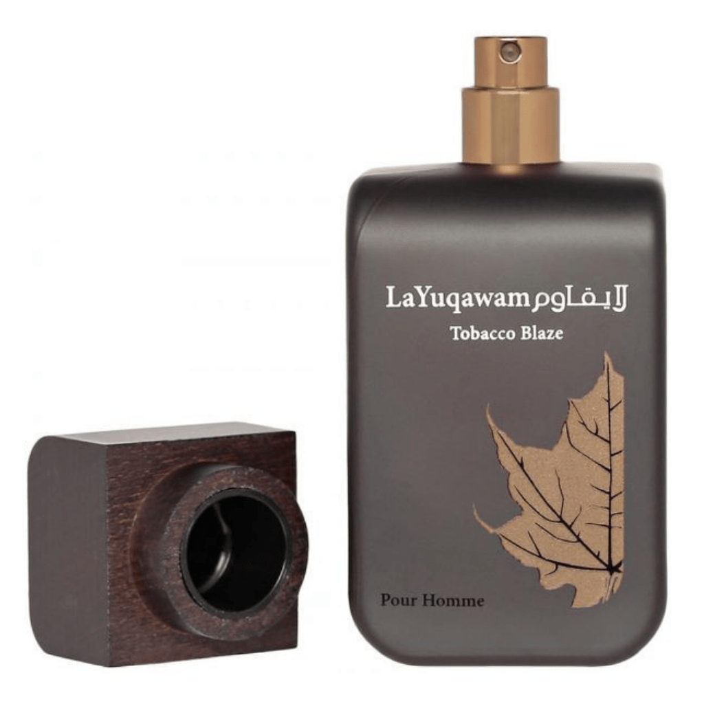La Yuqawam Tobacco Blaze for Men EDP - 75 ML (2.5 oz) by Rasasi - Intense oud