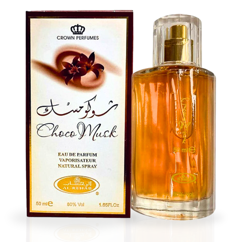Choco Musk Eau de Parfum Spray 50ml by Al Rehab & Pink Blush Shams Al Emarat Khususi Eau de Parfum Spray 50ml (1.7 oz) by Ard Al Zaafaran (Bundle)