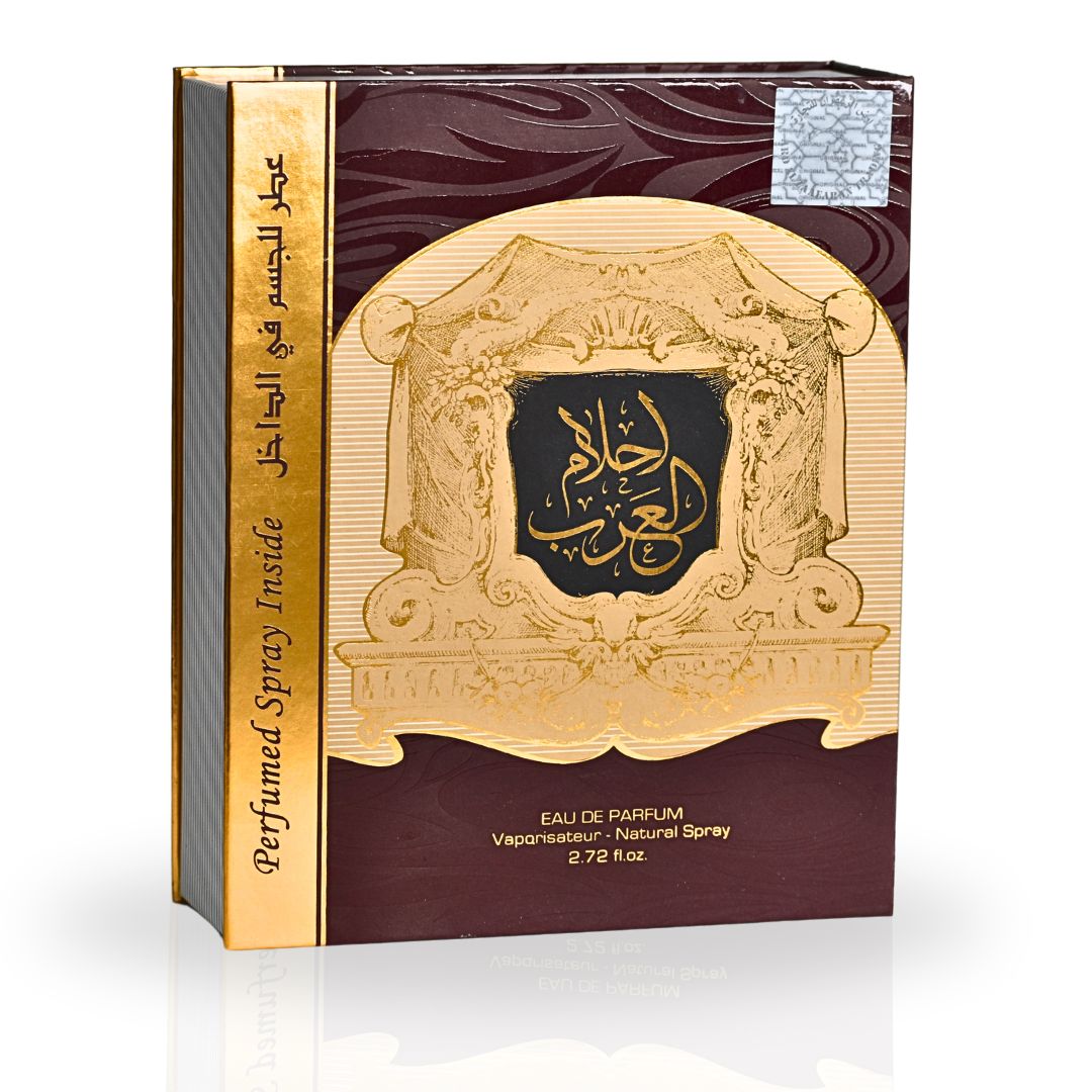 Ahlam Al Arab EDP Spray 80ML (2.72 OZ) With DEO By Ard Al Zaafaran | Long Lasting, Luxurious, Captivating Fragrance. - Intense Oud
