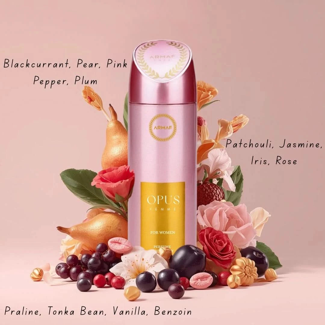 Opus Woman Deodorant Spray 200ml (6.8 oz) by Armaf