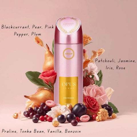 Opus Woman Deodorant Spray 200ml (6.8 oz) by Armaf
