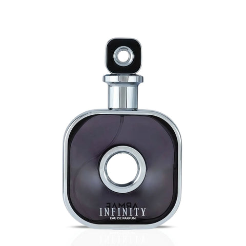 Infinity Silver Eau de Parfum Spray 105ml (3.6 oz) by Armaf (Velvet Pouch)