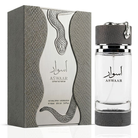 Aswaar by Riiffs & Musamam White Intense by Lattafa Eau de Parfum Sprays 100ml (3.4 oz) (Bundle)