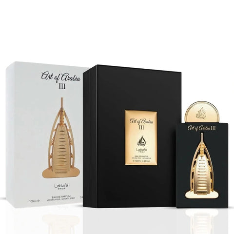 Art Of Arabia III Eau de Parfum Spray 100ml (3.4 oz) by Lattafa - Intense Oud