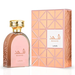 Shahd Eau de Parfum Spray 100ml (3.4 oz) & All Over Spray 150ml (5.07 oz) by Lattafa | Warm, Sweet, Unforgettable (Bundle) - Intense Oud