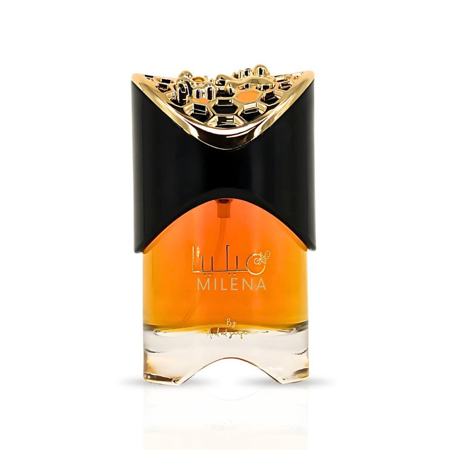 Milena Eau de Parfum Spray by Ard Al Zaafaran, 100ml, featuring elegant perfume bottle with intricate design.