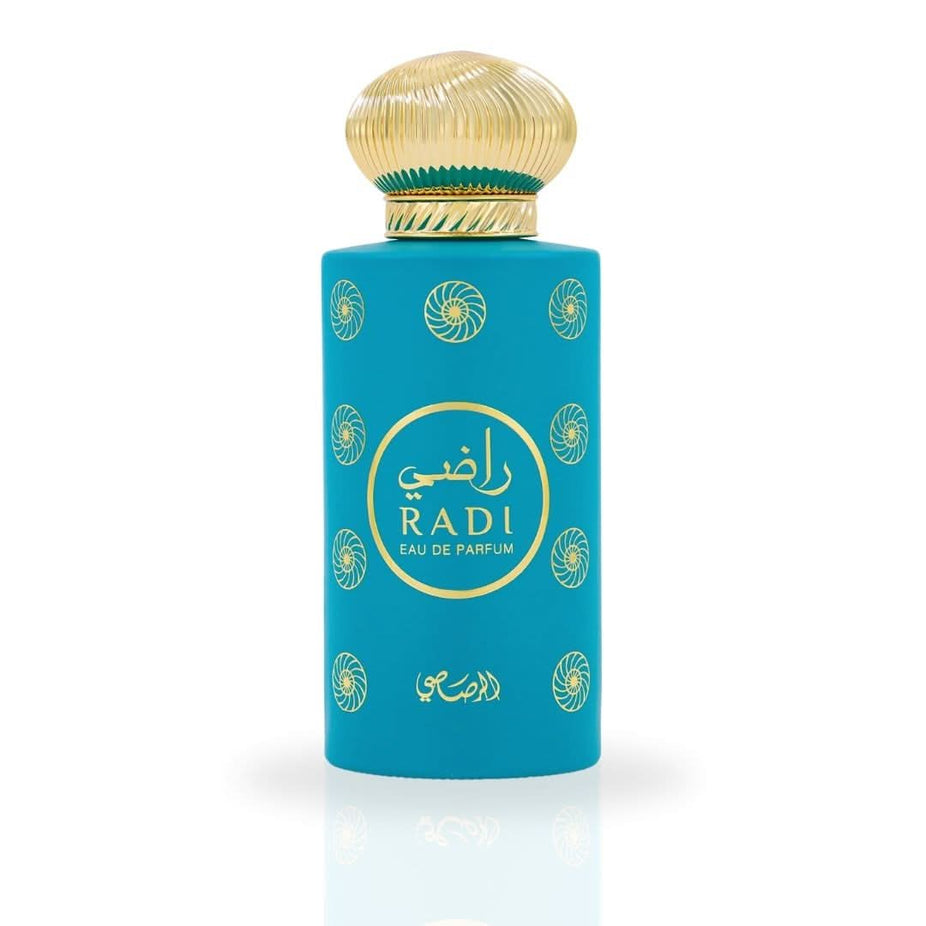 Rasasi Radi EDP spray 100ML, luxurious unisex perfume with floral, fruity notes, long-lasting and refreshing Eau De Parfum.