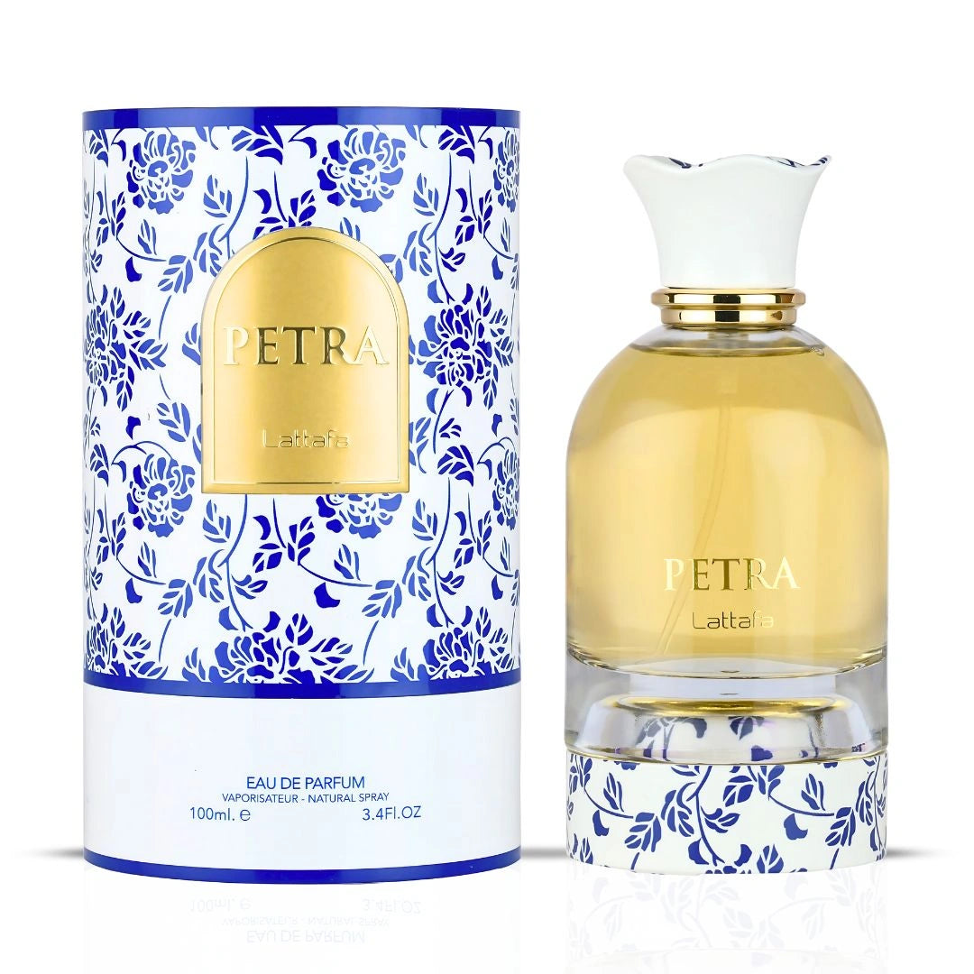 Petra Eau De Parfum Spray 100ml (3.4 oz) by Lattafa & Joodie Perfume Oil 12ml (0.40 oz) by Intense Oud | Elegance Layered To Perfection (Bundle) - Intense Oud