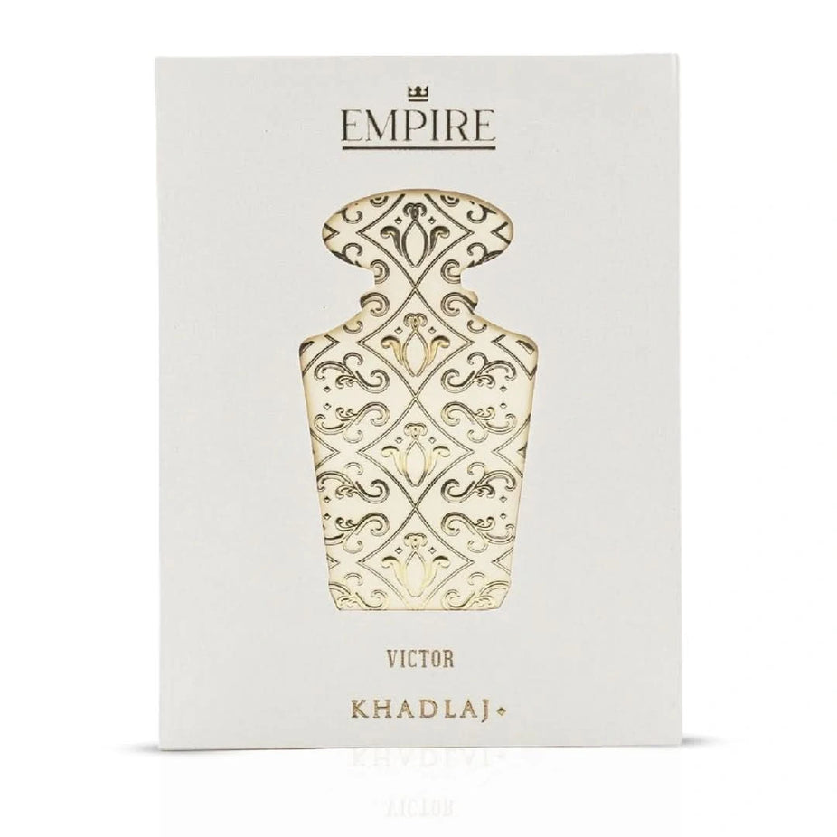 Khadlaj Empire Victor Eau de Parfum spray 100ml bottle, elegant design and branding visible in the image.