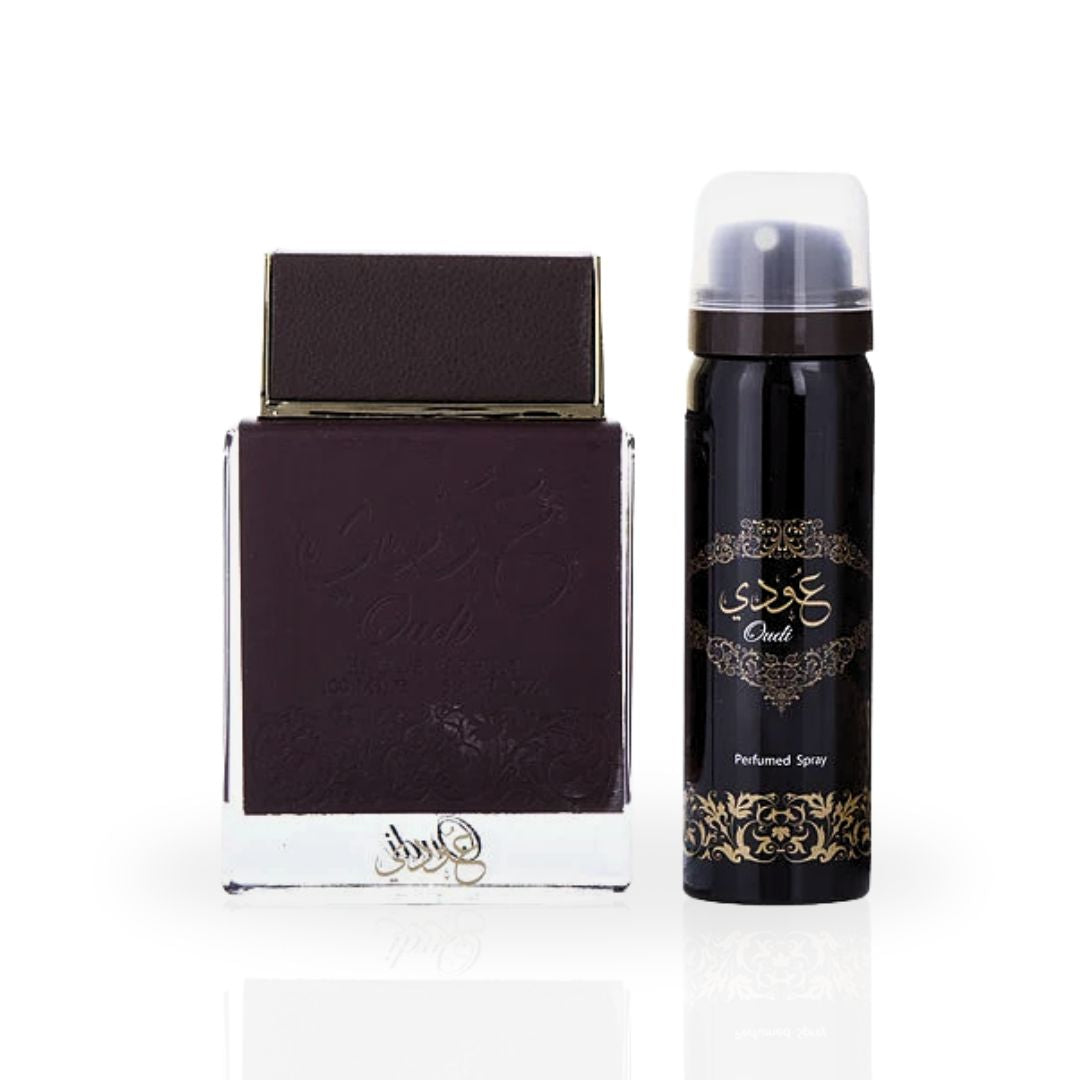 Oudi EDP Spray 100ML (3.4 OZ) With DEO 50ML (1.7 OZ) By Ard Al Zaafaran |  Long Lasting, Luxurious, Captivating Fragrance. - Intense Oud