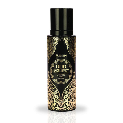 OUD EXCELLENCY Water Perfume Spray 30ML (1.01 OZ) By Hamidi | 24 Hours Long Lasting | A Scent That Embodies Grace & Charm. - Intense Oud