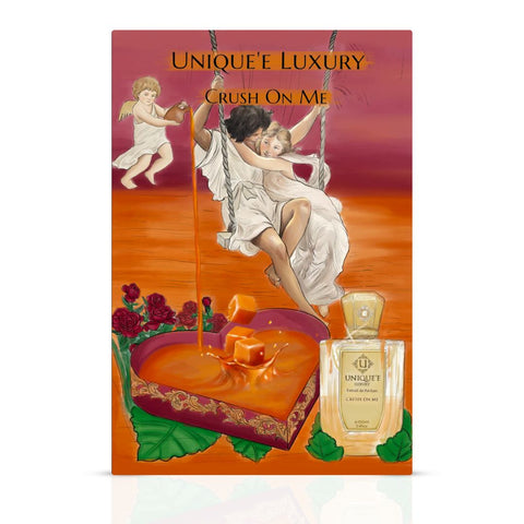 Unique'e Luxury Crush On Me Extrait de Parfum 100ml EDP bottle with elegant design and branding.