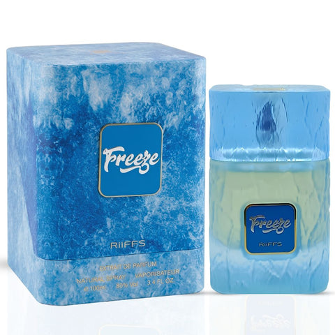 Freeze by Riiffs & Hawas Ice by Rasasi Eau de Parfum Sprays 100ml (3.4 oz) (Bundle)