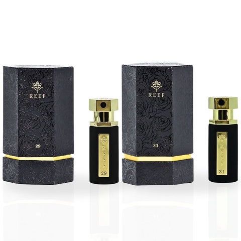 MINI Reef 29 & MINI Reef 31 EDP Sprays (0.50 OZ) by Reef Perfumes | Long Lasting & Luxurious Fragrances. (BUNDLE) - Intense Oud