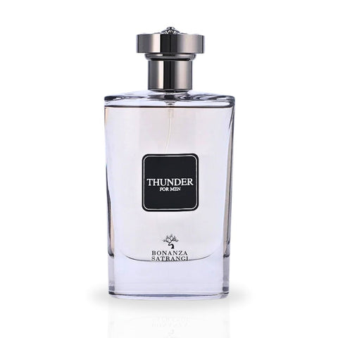 Thunder For Men EDP Spray 100ML (3.4 OZ) by Bonanza Satrangi | Long Lasting, Fresh, Spicy, Warm, Luxurious Fragrances. - Intense Oud