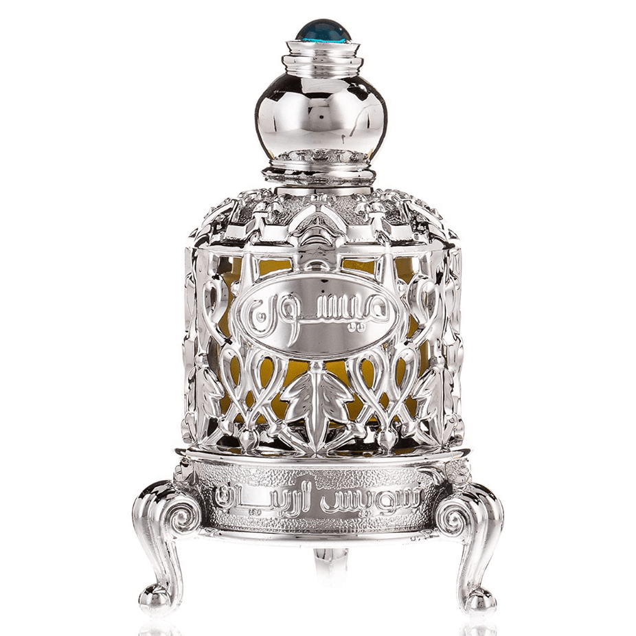 Swiss Arabian Maysoon Perfume Oil 15 ML bottle with elegant packaging, showcasing concentrated perfume oil for long-lasting fragrance.