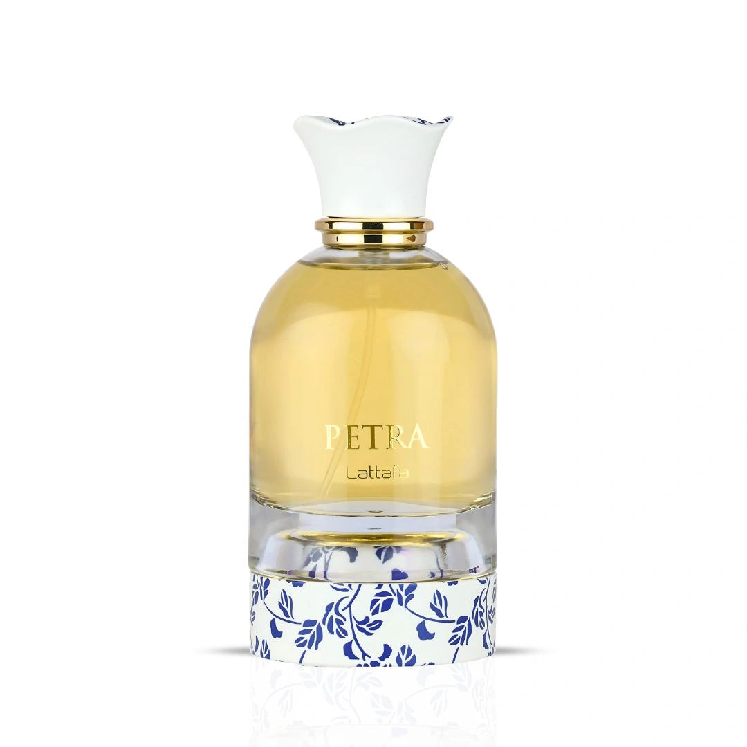 Petra Eau de Parfum Spray 100ml (3.4 Oz) by Lattafa | Tropical, Floral, Fruity & Sweet - Intense Oud