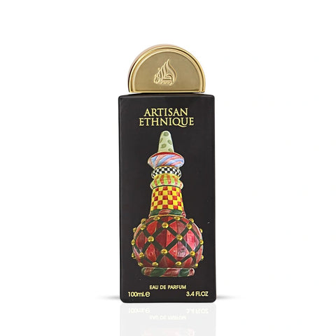 Artisan Ethnique Eau de Parfum Spray 100ml (3.4 oz) by Lattafa Pride | Gourmand Indulgence With A Dark, Resinous Twist - Intense Oud