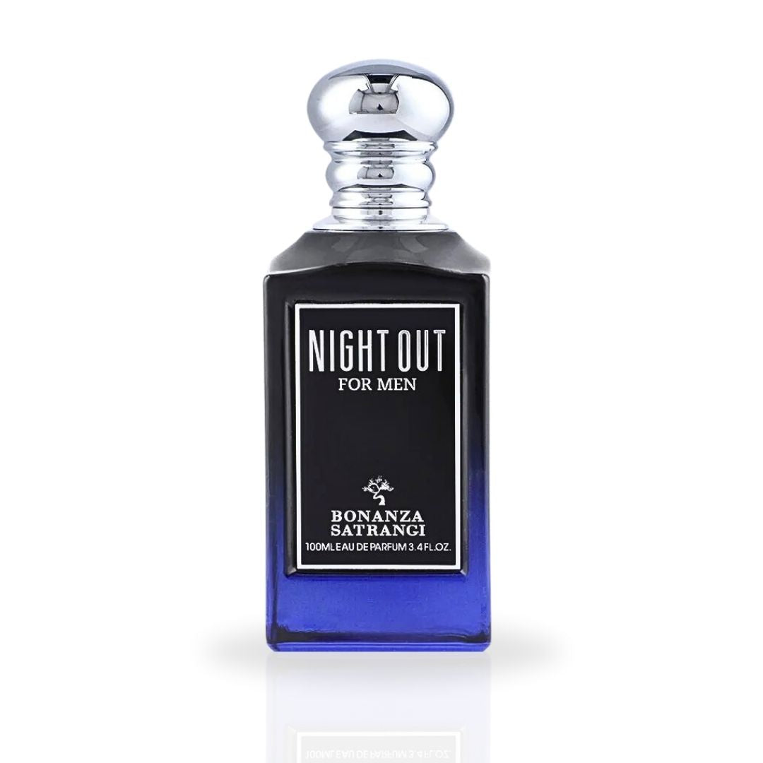 Night Out For Men EDP Spray 100ML (3.4 OZ) by Bonanza Satrangi | Long Lasting, Refreshing, Exotic, Luxurious Fragrances. - Intense Oud