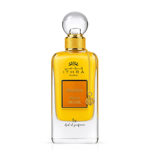 Mango Musk Eau de Parfum Spray by Ard Al Zaafaran, 100ml bottle with elegant packaging, showcasing the fragrance design.