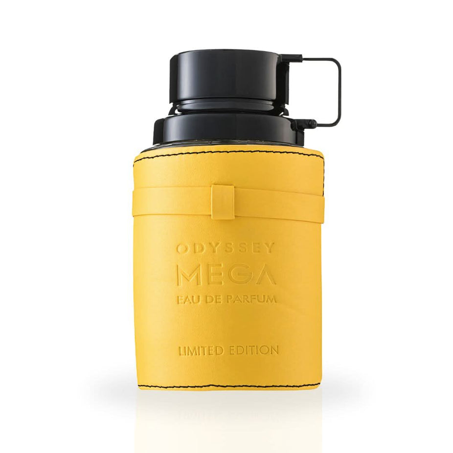 Odyssey Mega Man Limited Edition Eau de Parfum Spray by Armaf, 100ml, featuring sleek bottle design and branding.
