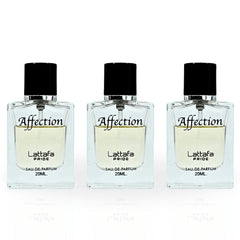 Affection EDP Spray 20ML (0.6 OZ) By Lattafa Pride | Travel Size, Fragrance Miniatures. (PACK OF 3) - Intense Oud