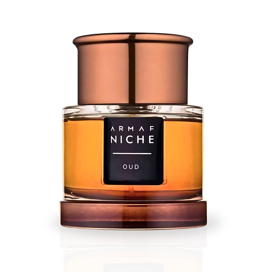 Armaf Niche Oud EDP spray 90ML, a luxurious Arabian perfume with long-lasting, signature Oud scent in a sleek bottle.
