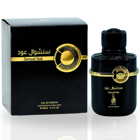 Sensual Oud EDP Spray 100ML (3.4 OZ) By RISALA | Dive Into The Luxurious And Enchanting Essence Of Exotic Fragrance. - Intense Oud