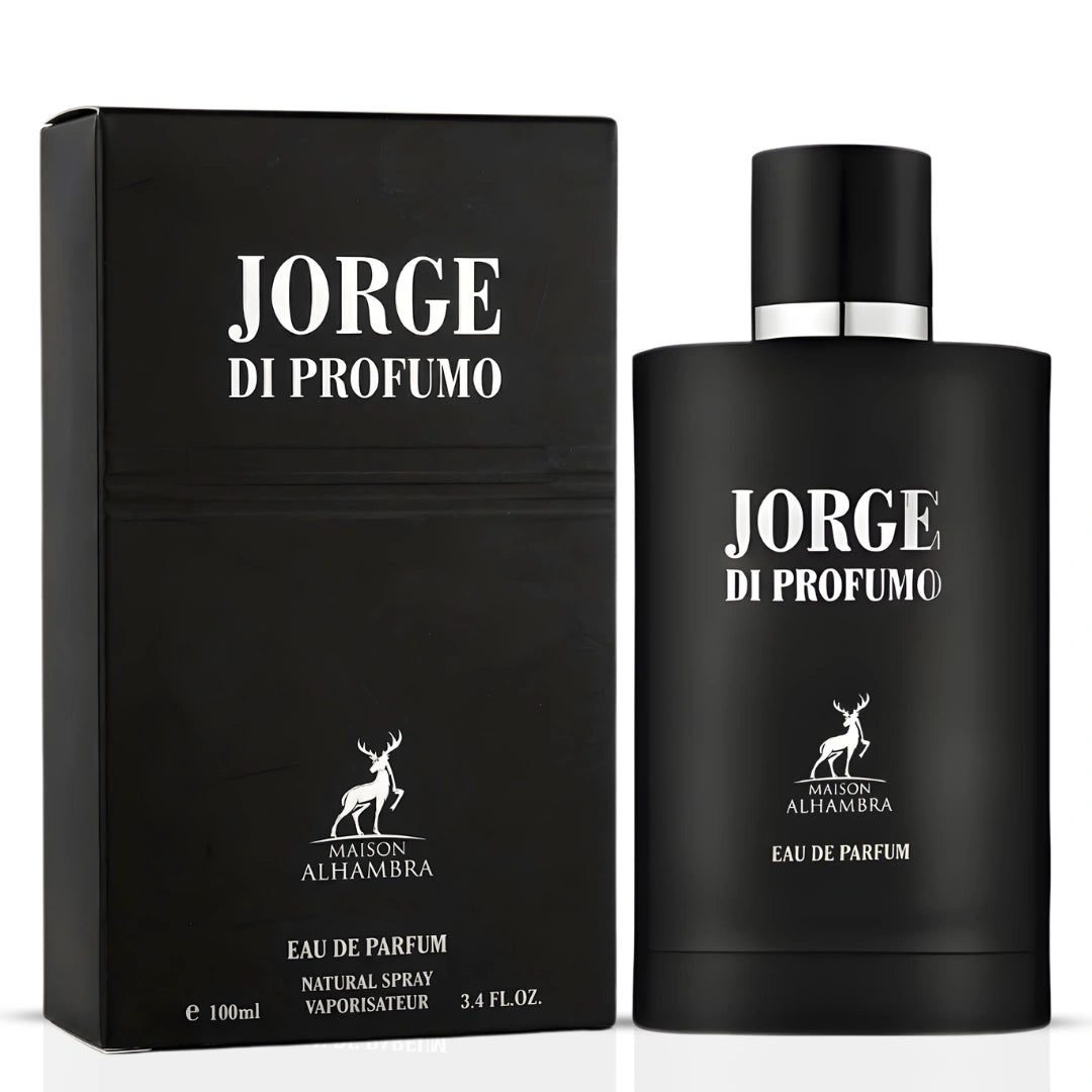 Maison Alhambra Summer Bundle with Jorge di Profumo Aqua and Deep Blue Eau de Parfum sprays, 100ml each, featuring sleek bottles.