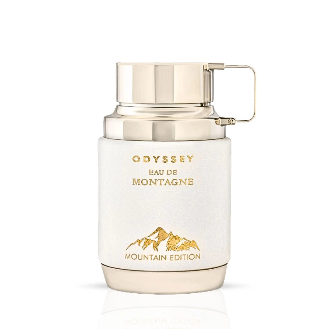 Odyssey Eau de Montagne Mountain Edition Eau de Parfum Spray 100ml (3.4 oz) by Armaf | Wrapped in Clouds of Almond & Sandalwood - Intense Oud