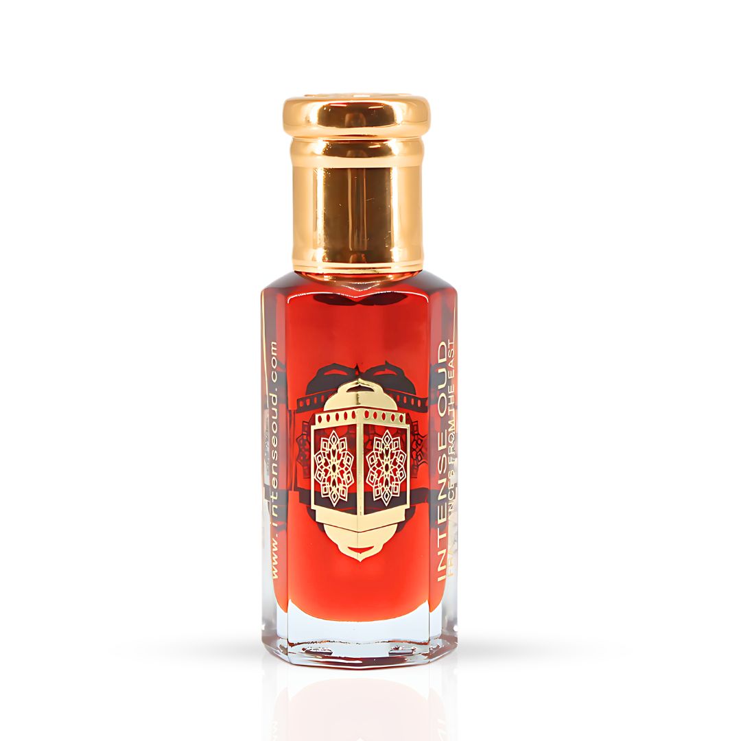 Gold Saffron Perfume Oil 12ML (0.40 OZ) With Black Gift Box By Intense Oud | Exotic Saffron, Rich Amber & Sweet Vanilla. - Intense Oud