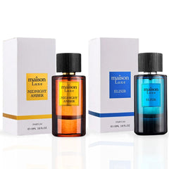 Maison Luxe Elixir & Maison Luxe Midnight Amber - EDP Sprays 110ML (3.8 OZ) By Hamidi | Long Lasting & Luxurious Scents. (LUXE BUNDLE) - Intense Oud