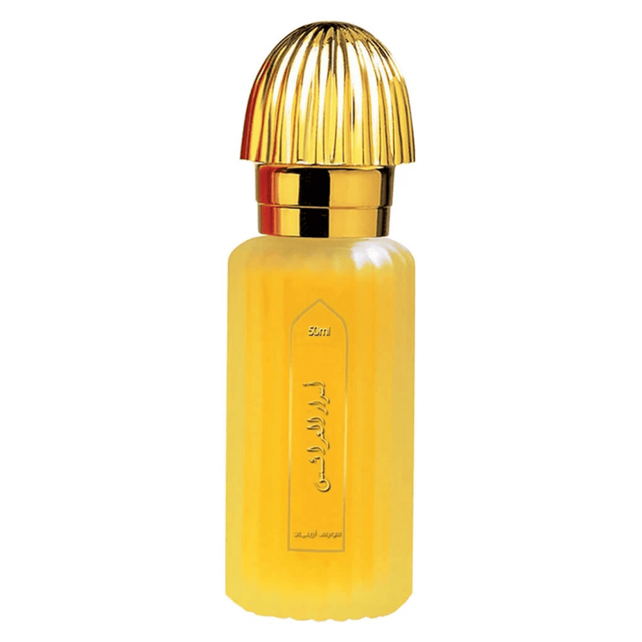 Swiss Arabian Asrar Al Arais EDP 50ml perfume bottle, elegant design, showcasing the Eau De Parfum fragrance.