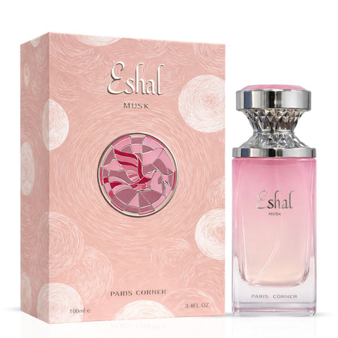Eshal Musk & Marshmallow Blush Eau de Parfum Sprays 100ml (3.4 oz) by Paris Corner (Bundle)
