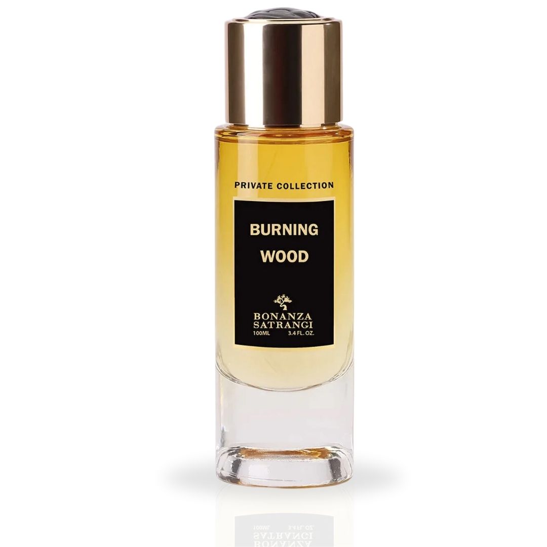 Burning Wood EDP Spray 100ML (3.4 OZ) by Bonanza Satrangi | Long Lasting, Floral, Musky, Woody, Luxurious Fragrance. - Intense Oud