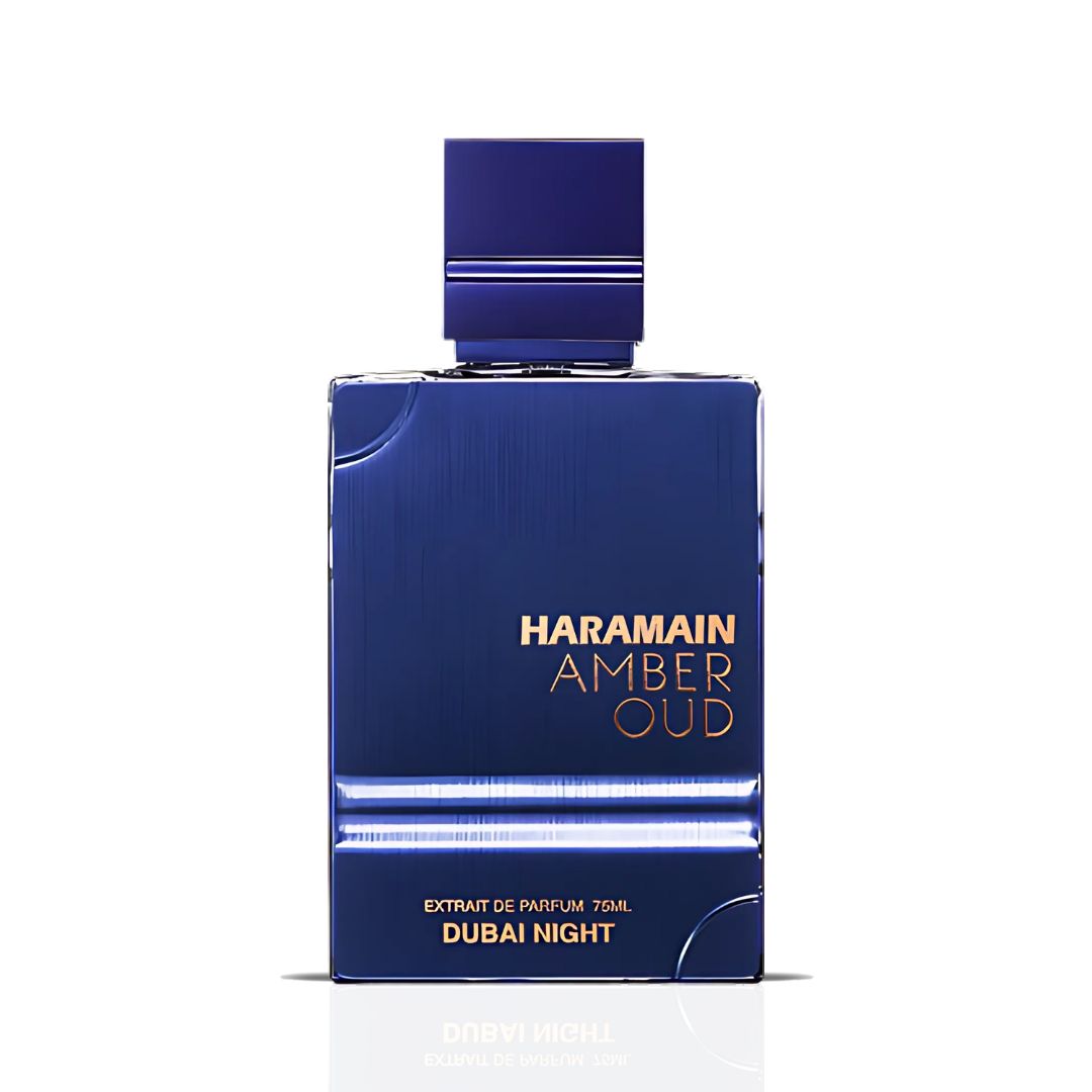 Amber Oud Dubai Night Extrait De Parfum Spray 75ML (2.5 OZ) by Al Haramain | A Fusion of Spice, Florals & Warm Woods. - Intense Oud
