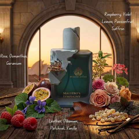 Ministry of Oud - Maestro's Symphony,  Nile Whisper, Gladiator's Oath & Romance Reverie Eau de Parfum Sprays 100ml (3.4 oz) by Paris Corner (Bundle)
