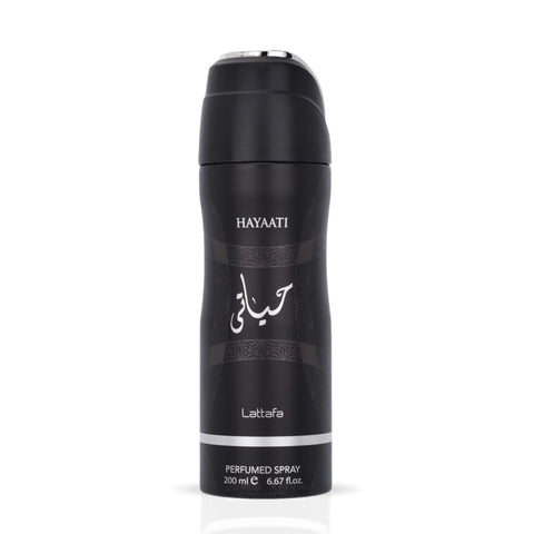 Hayaati Deodorant Spray 200ml (6.7 oz) by Lattafa | The Alchemy of Edge & Allure - Intense Oud