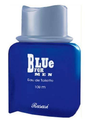 Rasasi Blue Lady and Blue for Men couple perfume set, featuring two elegant bottles with blue accents in a bundle.