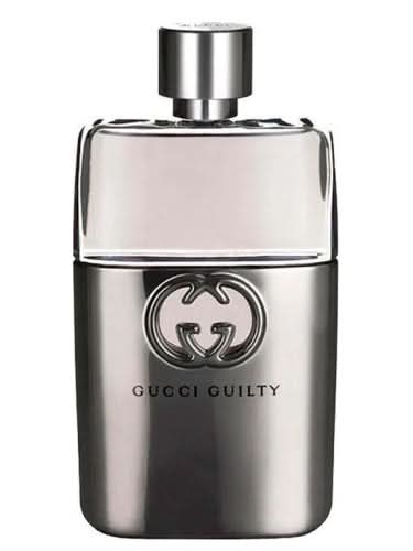 Gucci Guilty Pour Homme 90ml Eau de Toilette bottle with sleek design and black cap, men's fragrance by Gucci
