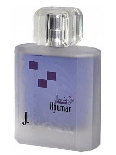 Junaid Jamshed Khumar for Men Eau De Parfum 100ML bottle with sleek design and branding, displayed on a white background.