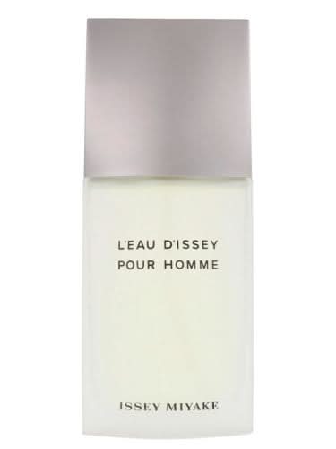 Issey Miyake L'Eau d'Issey Pour Homme 125ml EDT bottle with sleek design and clear glass showcasing the fragrance inside.