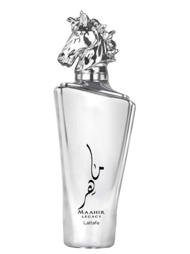 Maahir Legacy EDP-100ML (3.4Oz) By Lattafa Perfumes. (WITH VELVET POUCH) - Intense Oud