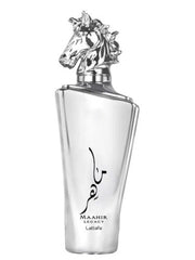 Maahir Legacy EDP-100ML (3.4Oz) By Lattafa Perfumes. (WITH VELVET POUCH) - Intense Oud