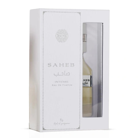 Ard Al Zaafaran Saheb Intense Eau de Parfum spray 70ml with elegant bottle design, showcasing a luxurious fragrance.