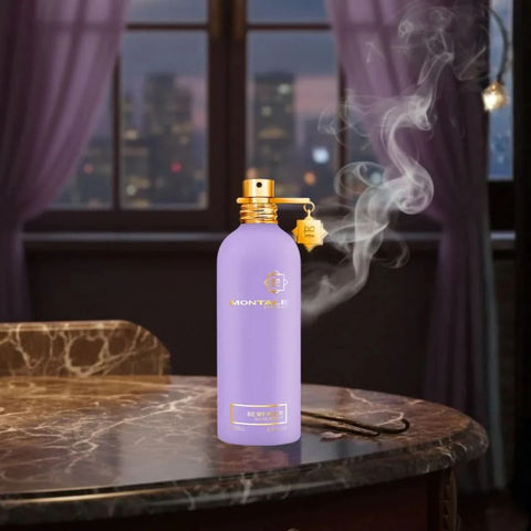 Montale Be My Plum Eau de Parfum spray bottle, 100ml, featuring elegant packaging and floral-fruity fragrance design.
