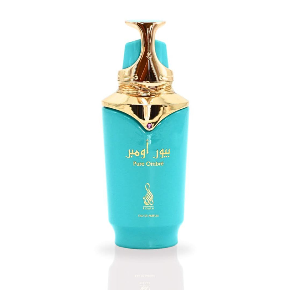 RISALA Pure Ombré Eau de Parfum spray 100ML with a sleek bottle, featuring a sweet and citrusy aroma.