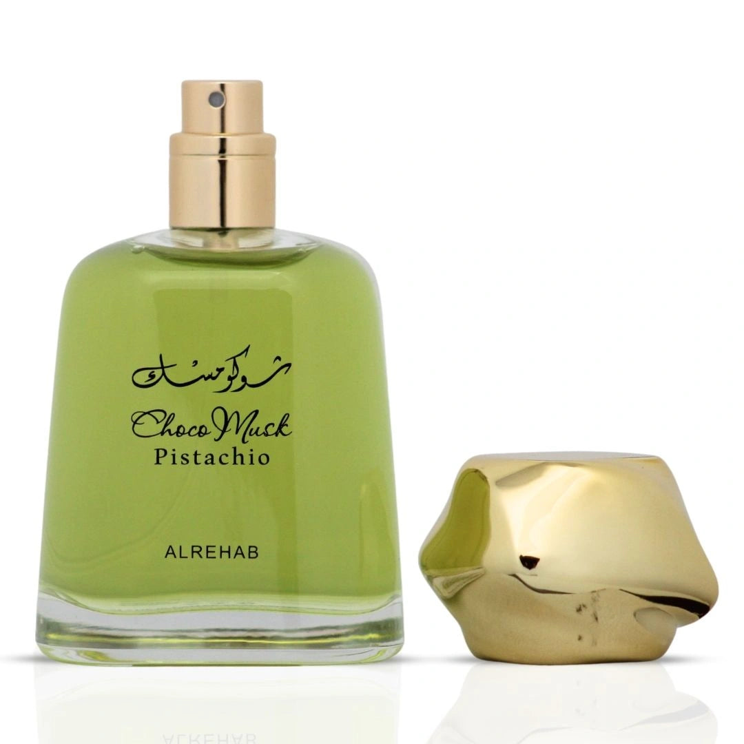 Choco Musk Pistachio Eau de Parfum Spray 100ml (3.4 oz) by Al Rehab - Intense Oud