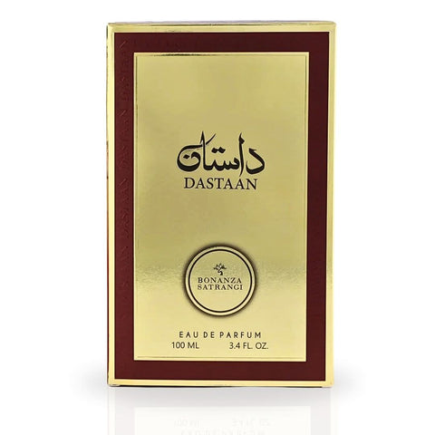 Bonanza Satrangi Dastaan EDP spray 100ML bottle with elegant packaging, showcasing a luxurious, aromatic long-lasting fragrance.