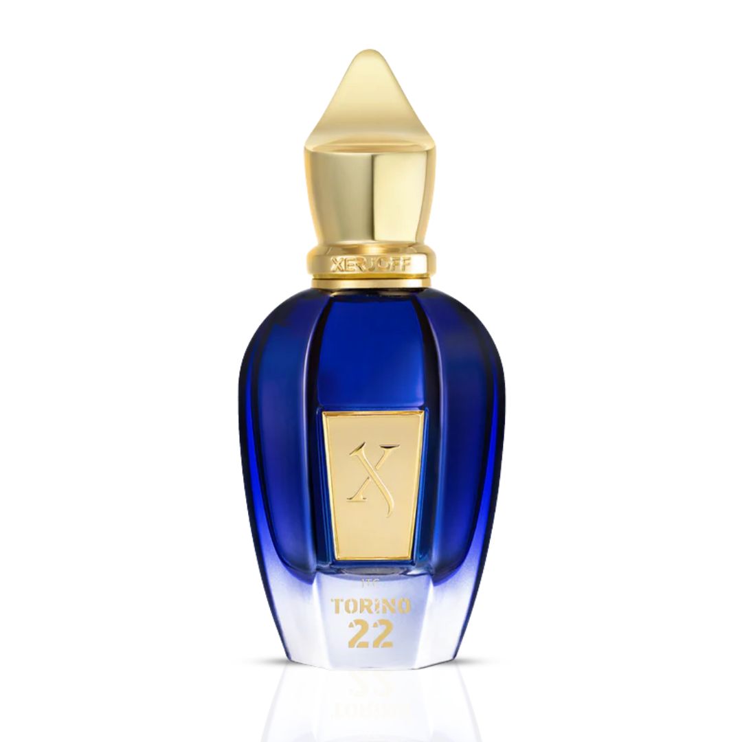 Xerjoff Torino22 Eau de Parfum Spray 50ml with elegant bottle and packaging, showcasing luxury fragrance design.